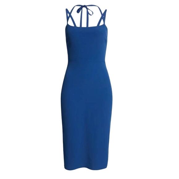 Reformation Skyla Dress in Caspian Blue - Picture 1 of 12